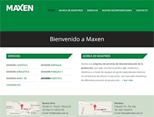Tablet Screenshot of maxen.com.ar