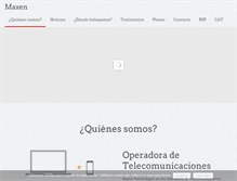 Tablet Screenshot of maxen.es