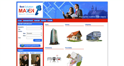 Desktop Screenshot of maxen.sk